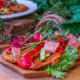 Restauracja Azymut - sałatka z pstrągiem